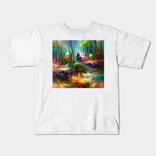 Mystical Fantasy Forest Kids T-Shirt